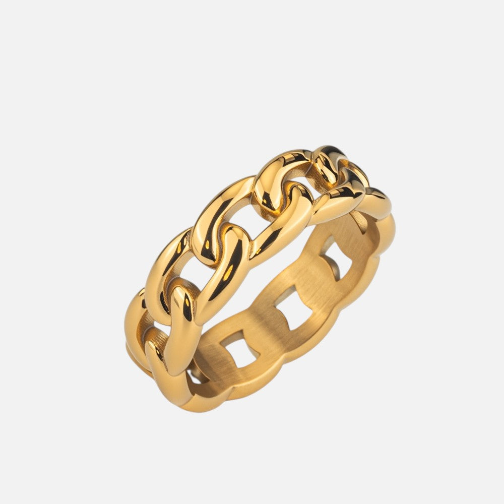 Cuban Ring 5MM (18K Gold Plated)