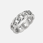 Cuban Ring 5MM (Silver Plated)
