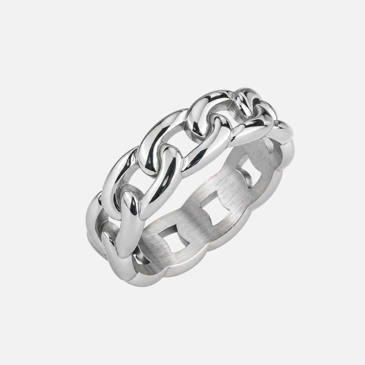 Cuban Ring 5MM (Silver Plated)