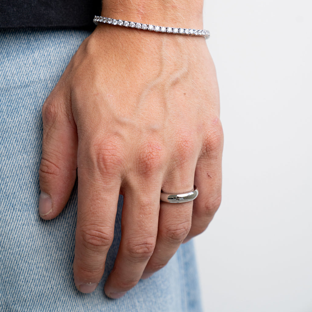 Round Band Ring 5MM (Silver Plated)