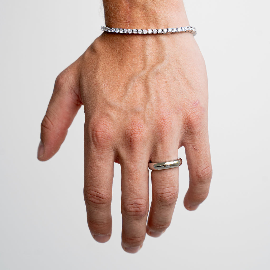 Round Band Ring 5MM (Silver Plated)