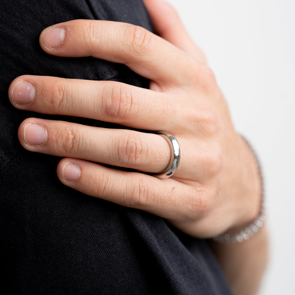 Round Band Ring 5MM (Silver Plated)