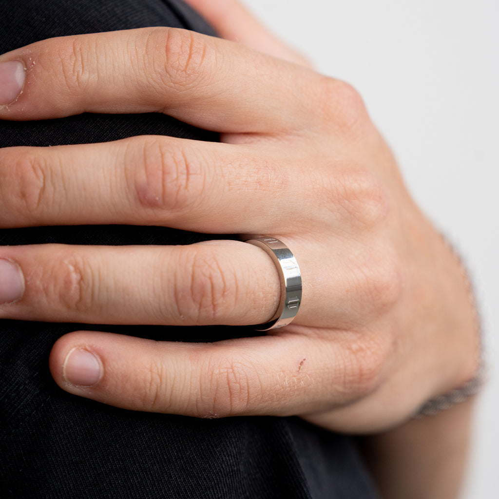 Flat Elevn Ring (Silver Plated)