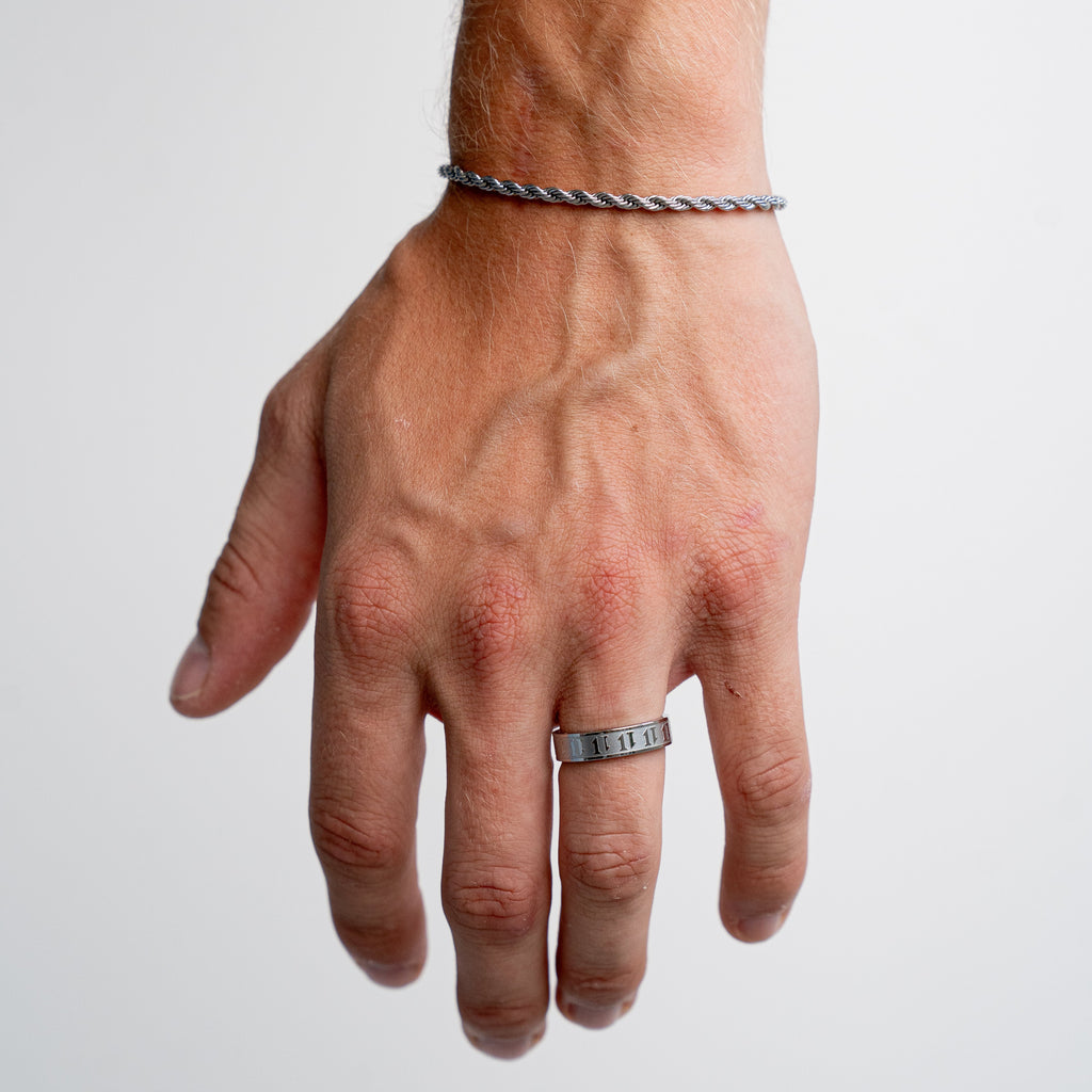 Elevn Band Ring (Silver Plated)