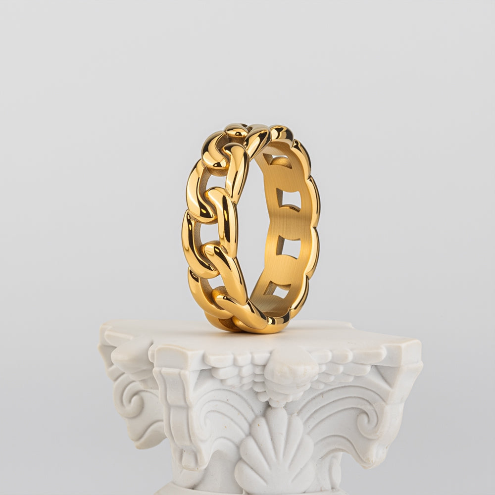 Cuban Ring 5MM (18K Gold Plated)