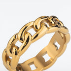 Cuban Ring 5MM (18K Gold Plated)