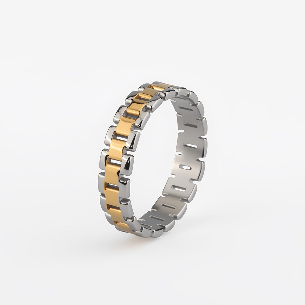 Rolex Ring (Silver Plated + 18K Gold Plated)