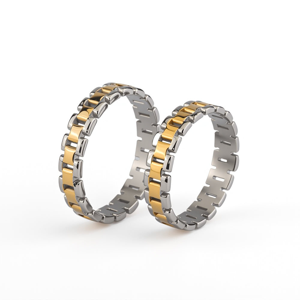 Rolex Ring (Silver Plated + 18K Gold Plated)
