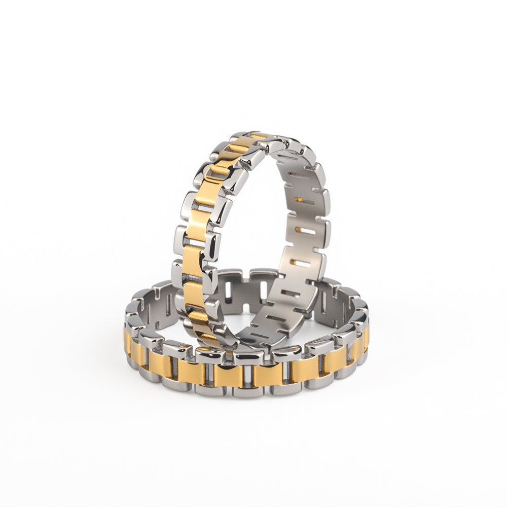 Rolex Ring (Silver Plated + 18K Gold Plated)