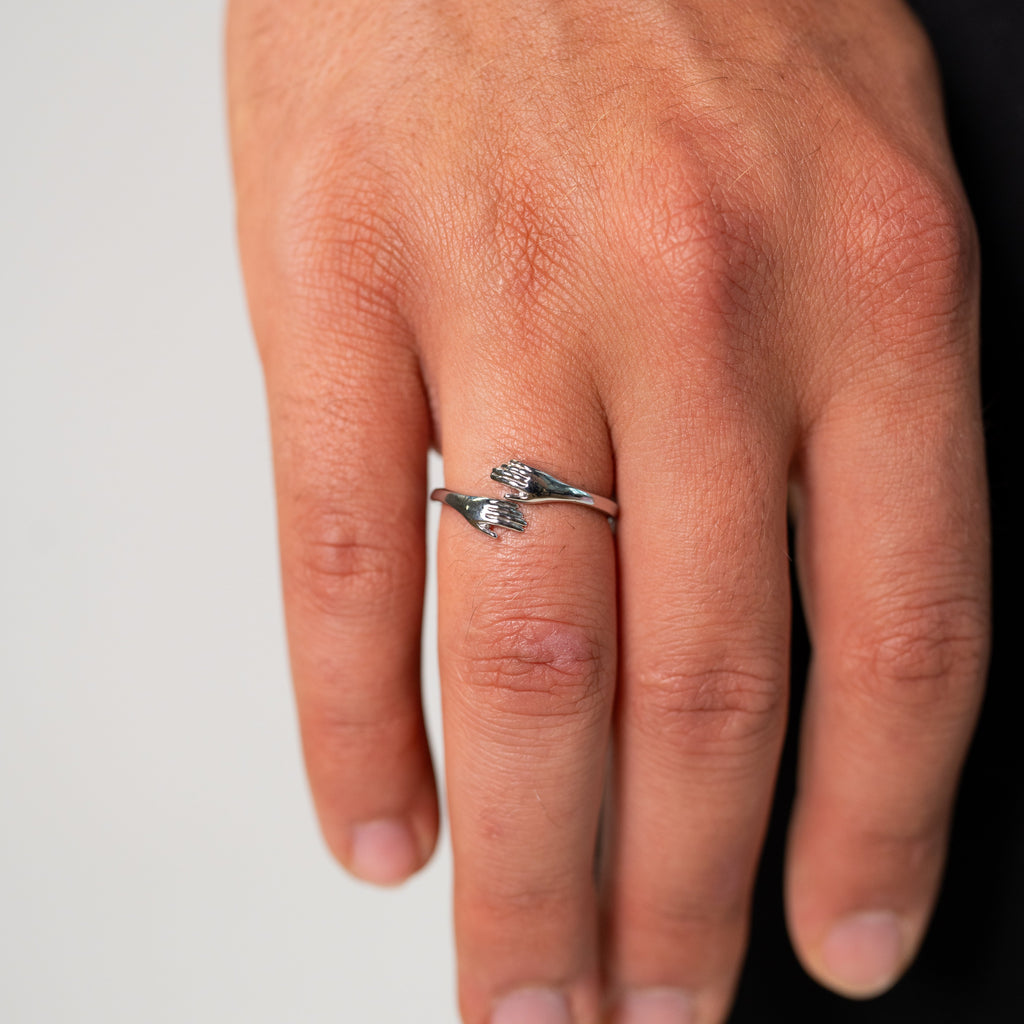 Embrace Ring (Silver Plated)