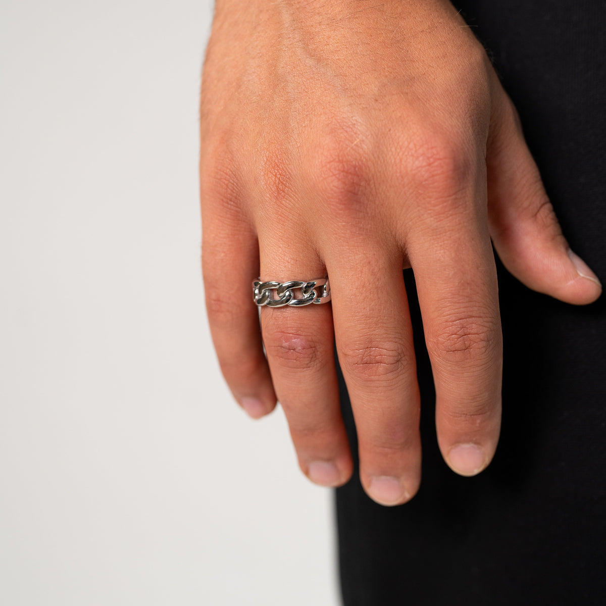 Cuban Ring 5MM (Silver Plated)